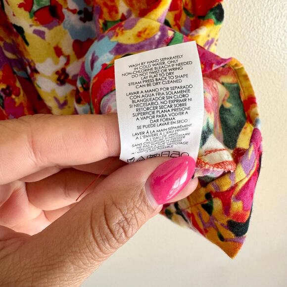 Cabi Rainbow Floral Print Sleeveless Tank Top - Small artsy colorful fun - Picture 4 of 6